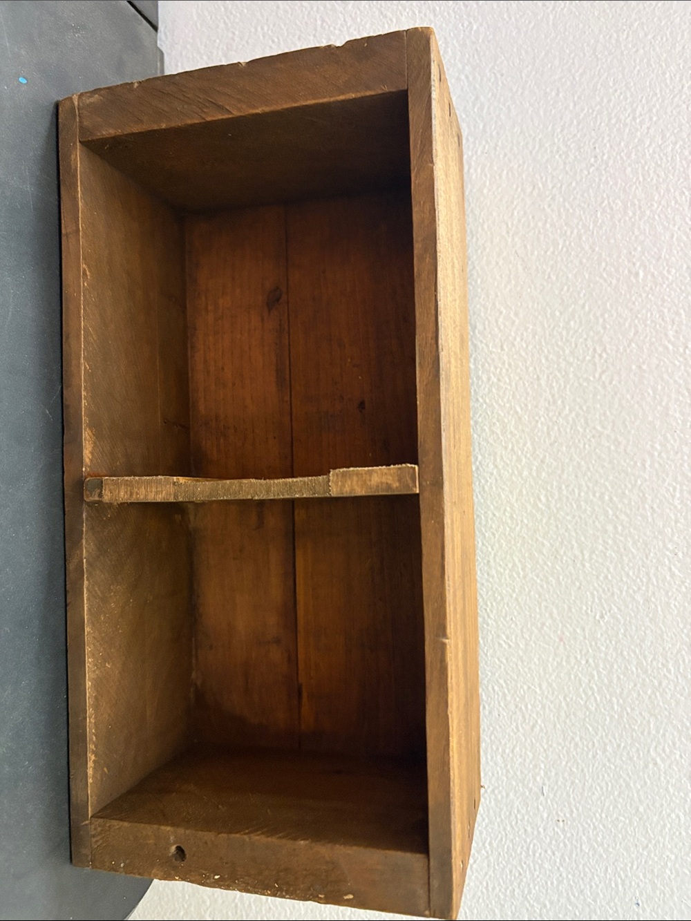 Rustic Wooden Wall Shelf - Picture 4 of 5